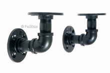 Load image into Gallery viewer, Fe20six black pipework shelving bracket