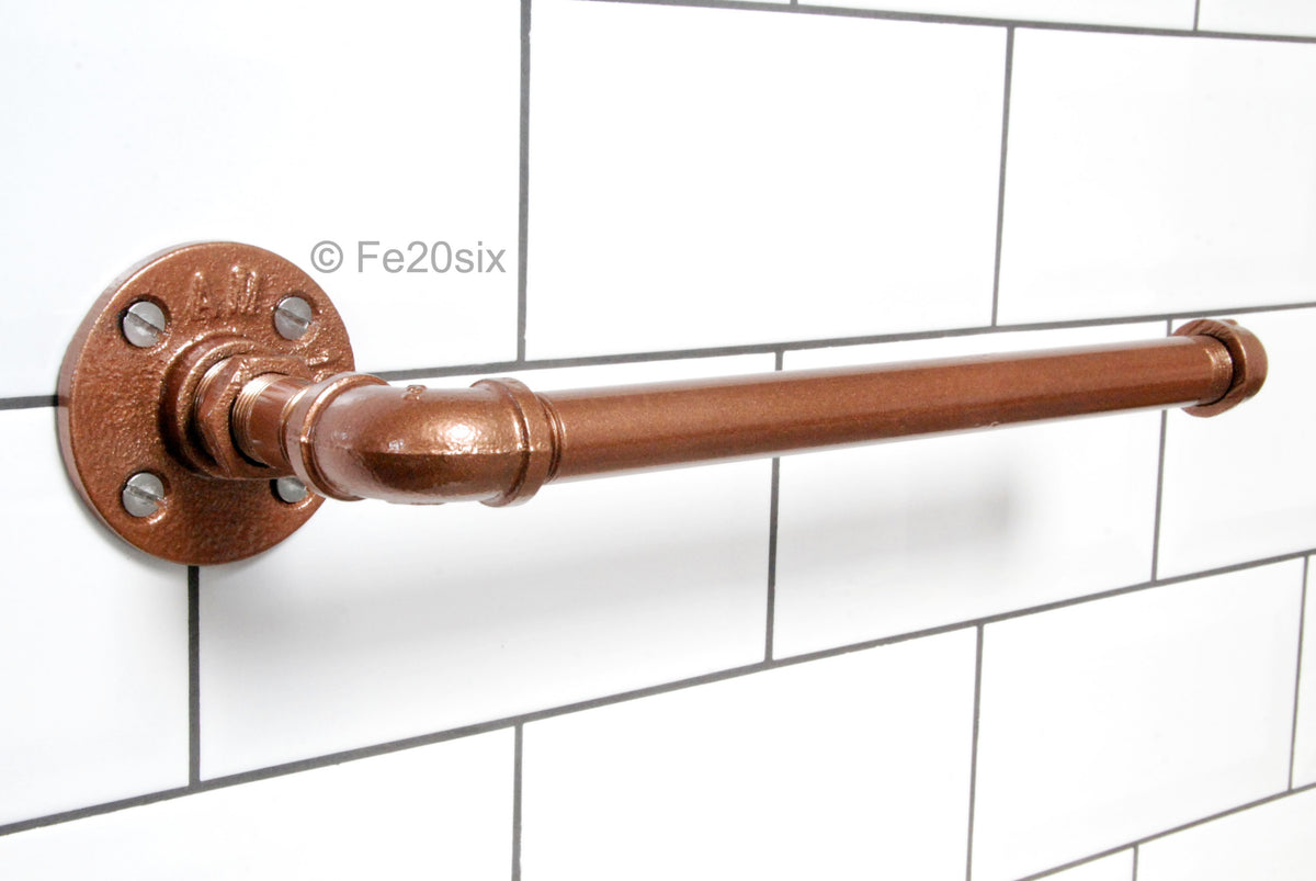 Copper pipe towel rack outlet