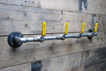 Load image into Gallery viewer, Fe20six pipe lever pipework coat rack hook rail