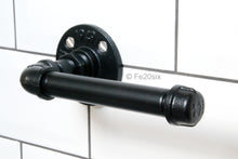 Load image into Gallery viewer, Fe20six Black Industrial Urban pipe pipework toilet roll holder