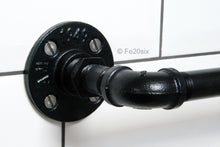 Load image into Gallery viewer, Fe20six Black Industrial Urban pipe pipework toilet roll holder