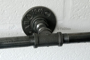 Fe20six vintage pipe wall mounted clothes rail