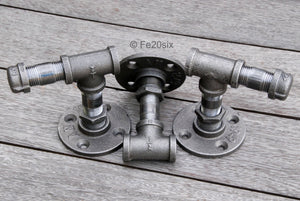 Fe20six vintage pipe wall mounted clothes rail