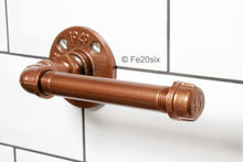 Load image into Gallery viewer, Fe20six Copper toilet roll holder industrial pipe pipework