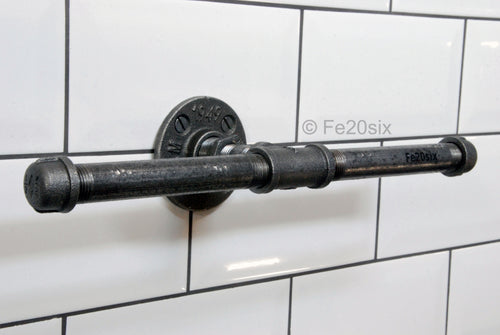 Fe20six Pipework pipe vintage double toilet roll holder