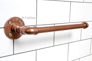 Fe20six copper pipework kitchen roll holder