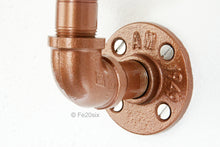 Load image into Gallery viewer, Fe20six copper steampunk metal shelf brackets