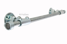 Load image into Gallery viewer, The Pyper by Fe20six. An urban industrial curtain pole in silver galvanized metal finish.