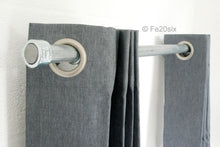 Load image into Gallery viewer, The Pyper by Fe20six. An urban industrial curtain pole in silver galvanized metal finish.