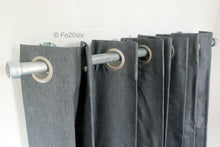 Load image into Gallery viewer, The Pyper by Fe20six. An urban industrial curtain pole in silver galvanized metal finish.