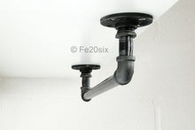 Load image into Gallery viewer, Fe20six industrial pipe clothes rail ceiling mounted
