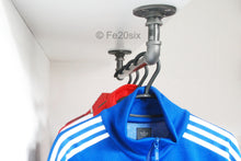 Load image into Gallery viewer, Fe20six industrial pipe clothes rail ceiling mounted