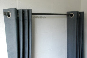 Fe20six industrial pipe pipework curtain pole rail