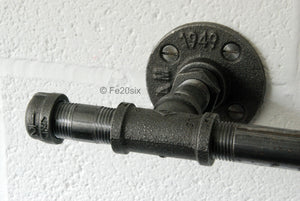 Fe20six industrial pipe pipework curtain pole rail