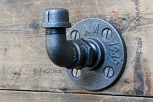 Load image into Gallery viewer, The Ashton by Fe20six. An urban industrial inspired hook in natural metal finish.