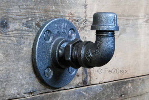 The Ashton by Fe20six. An urban industrial inspired hook in natural metal finish.