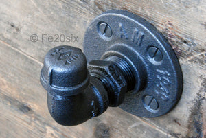 The Ashton by Fe20six. An urban industrial inspired hook in natural metal finish.