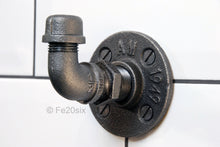 Load image into Gallery viewer, The Ashton by Fe20six. An urban industrial inspired hook in natural metal finish.