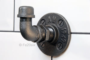 The Ashton by Fe20six. An urban industrial inspired hook in natural metal finish.