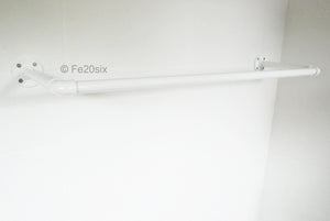 Fe20six industrial pipework white clothes rail