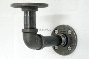Fe20six industrial urban pipework shelf bracket