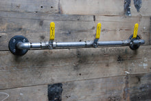 Load image into Gallery viewer, Fe20six pipe lever pipework coat rack hook rail