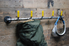 Load image into Gallery viewer, Fe20six pipe lever pipework coat rack hook rail