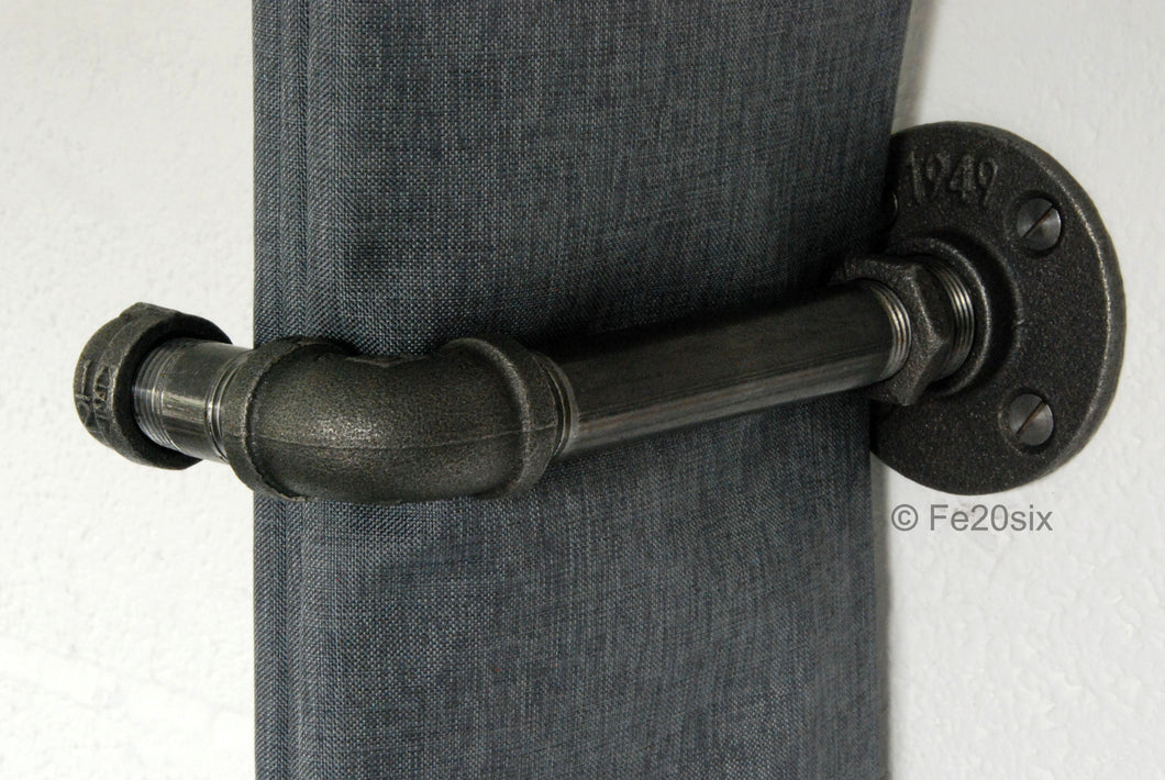 Fe20six pipework industrial curtain tie back
