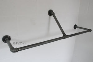 Fe20six pipework shelf clothes rail pipe