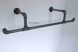 Fe20six pipework shelf clothes rail pipe