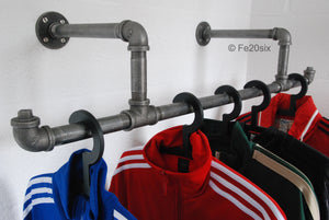 Fe20six pipework shelf clothes rail pipe