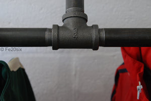 Fe20six pipework shelf clothes rail pipe