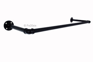 Fe20six retail POS pipework black clothes rail
