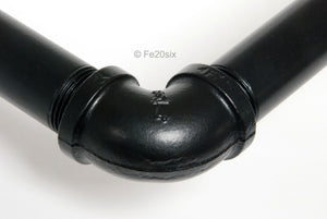 Fe20six retail POS pipework black clothes rail