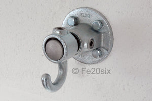 Fe20six silver heavy duty wall bag hook