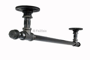The Withington by Fe20six. An urban industrial inspired clothes rail in natural metal finish.
