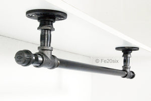 The Withington by Fe20six. An urban industrial inspired clothes rail in natural metal finish.
