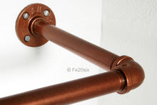 Load image into Gallery viewer, Fe20six vintage industrial copper clothes rail