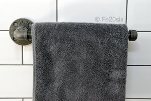 Fe20six vintage industrial towel rail for ensuite
