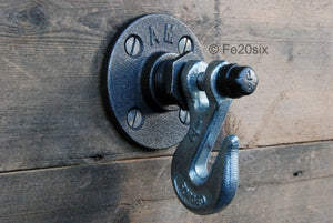 Fe20six vintage silver coat hook
