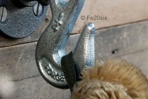 Fe20six vintage silver coat hook
