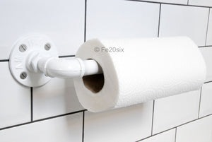 Fe20six white industrial pipework kitchen roll holder