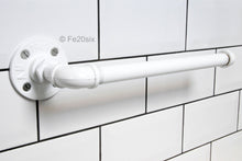 Load image into Gallery viewer, Fe20six white industrial pipework kitchen roll holder
