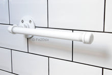 Load image into Gallery viewer, Fe20six white pipework towel rail bathroom