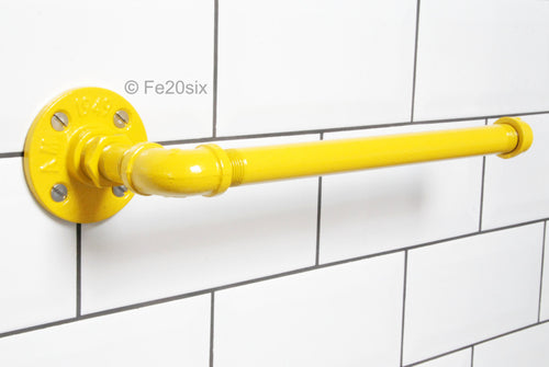 Fe20six yellow pipework kitchen roll holder