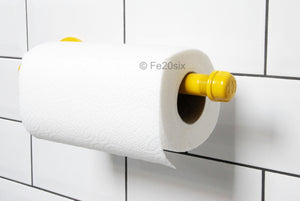 Fe20six yellow pipework kitchen roll holder