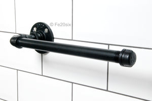 Fe20six black pipework kitchen roll holder