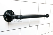 Load image into Gallery viewer, Fe20six black pipework kitchen roll holder