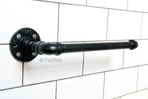 Fe20six black pipework kitchen roll holder