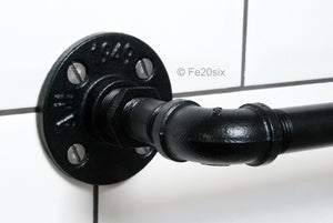 Fe20six black pipework kitchen roll holder